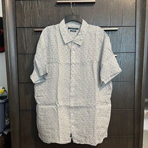 Perry Ellis Blue Casual Button Down Shirt